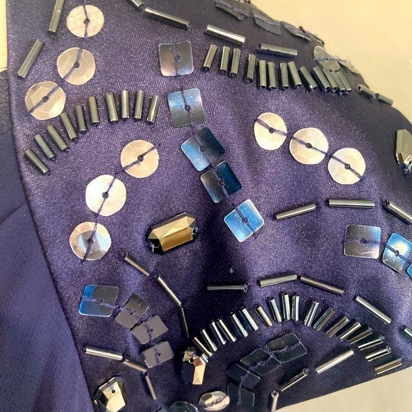 S.l.fashions top and skirt set. With beaded on shoulders.elastic waist band.  16 - Picture 5 of 10